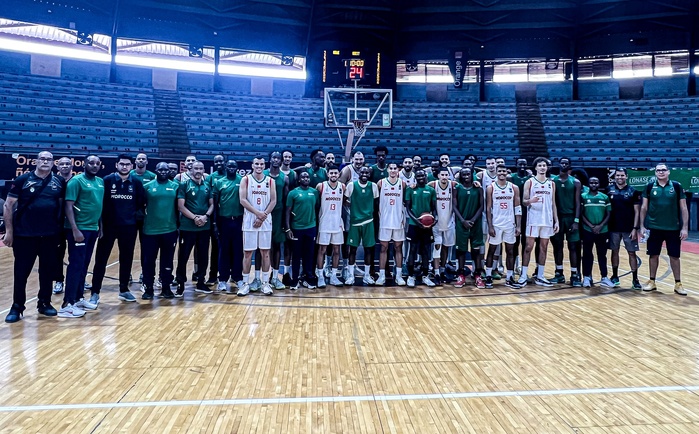 Préparation .Qualifs. Afro Fiba Basket 25: Le Maroc vainqueur du Rwanda