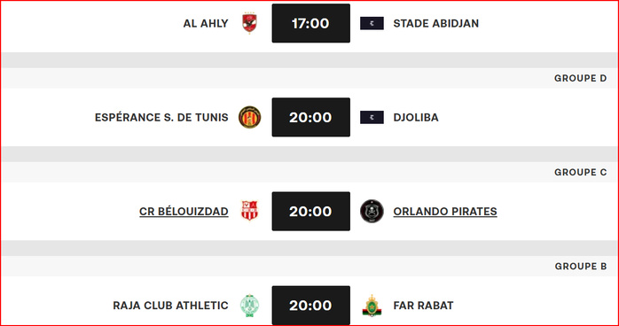 Ligue des Champions CAF/J1 : RCA-AS FAR et Sept autres duels ce mardi