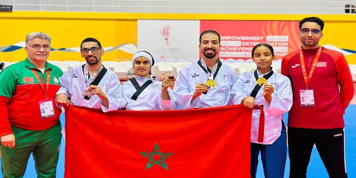 Para-taekwondo : le Maroc remporte 4 médailles d’or aux mondiaux 2024, à Bahreïn