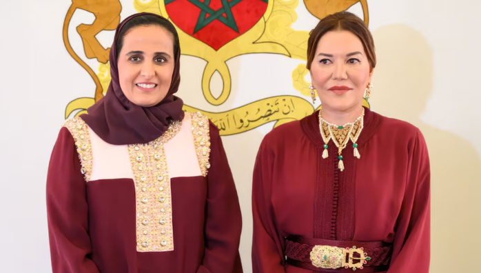 Année Culturelle Qatar-Maroc 2024 : SAR la Princesse Lalla Hasnaa et S.E. Sheikha Al Mayassa Bint Hamad Al-Thani président un dîner en l’honneur des invités présents au "Caftan Fashion Show"