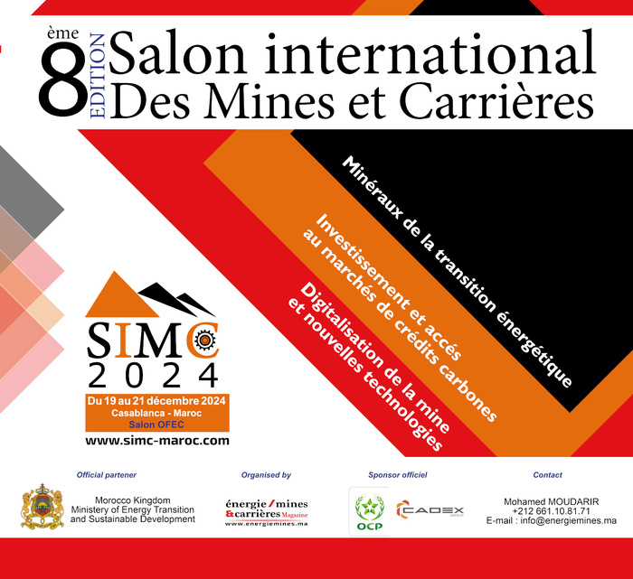 Casablanca accueille le Salon international des mines et des carrières du 19 au 21 décembre