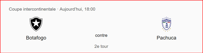 Coupe intercontinentale FIFA 24 / Aujourd'hui, Botafogo vs Pachuca: Horaire? Chaînes?