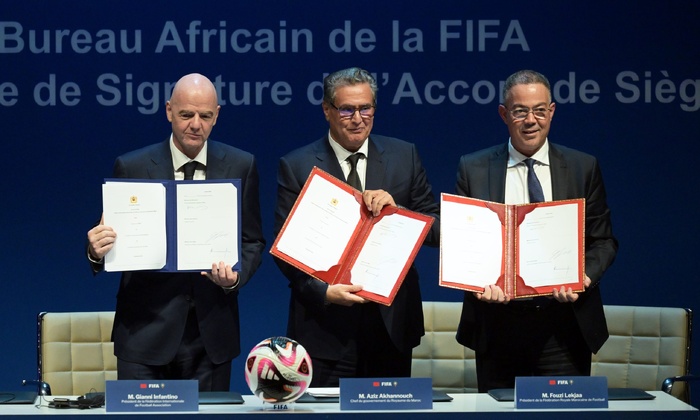 Le Maroc abrite officiellement le Bureau Afrique de la FIFA 