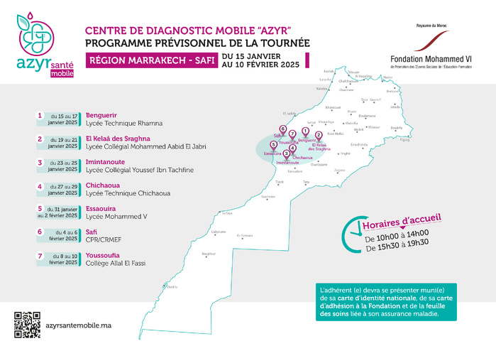 La Fondation Mohammed VI lance le Centre de Diagnostic Médical Mobile au profit de la famille de l’enseignement