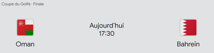 Finale Khaliji 26 / Oman-Bahreïn, ce samedi: Horaire? Chaînes?