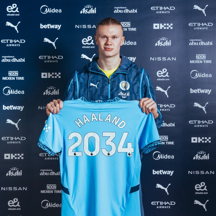 Manchester City: Haaland prolonge jusqu' en juin 2034