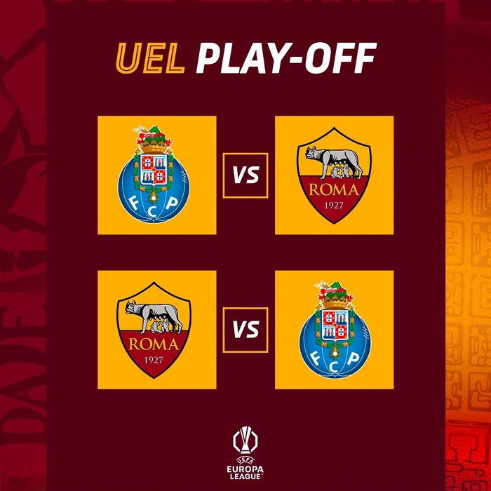 Europa League : Porto - Roma, l’affiche des barrages !