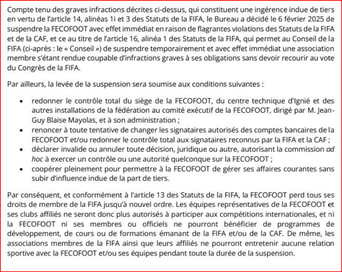 Eliminatoires CDM 26: Un adversaire des Lions de l’Atlas suspendu par la FIFA