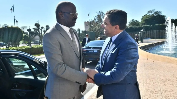 Nasser Bourita et son homologue mauritanien, Mohamed Salem Ould Marzouk.