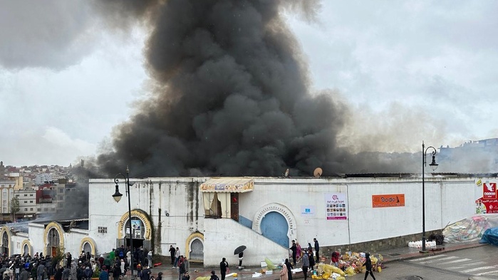 Tanger : Un marché de proximité réduit en cendres