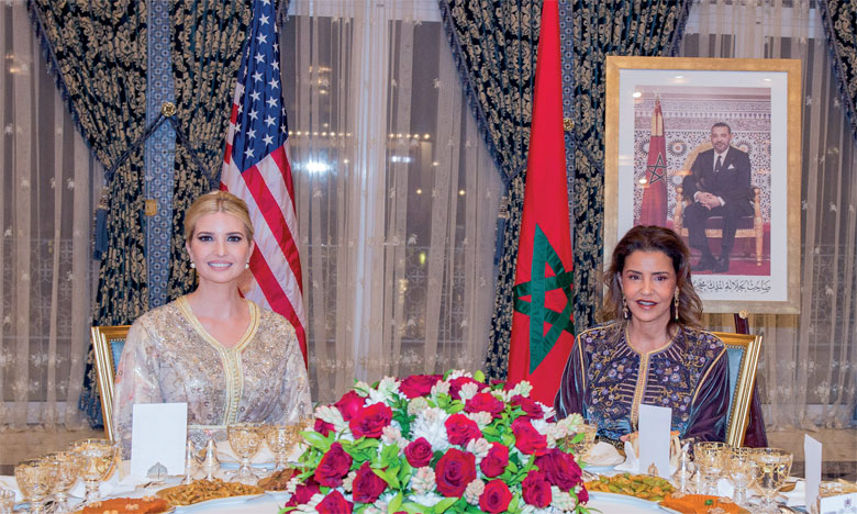 SM le Roi offre un dîner en l'honneur de Mme Ivanka Trump