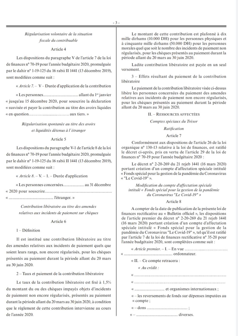 Voici les reports de délais proposés par la Loi de Finances rectificative