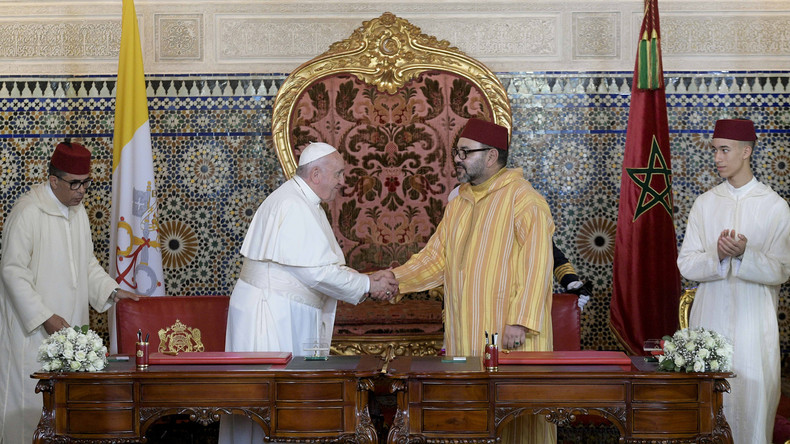 Félicitations Royales au Pape François à l'occasion du 8è anniversaire de son pontificat