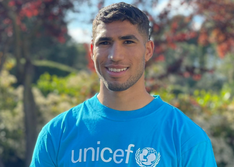 Achraf Hakimi nommé Champion des droits de l’enfant par l’UNICEF