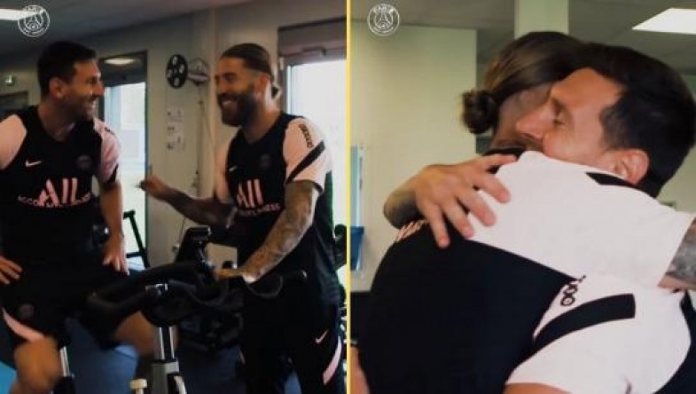 Messi et Ramos, comme de bons vieux « copains » !