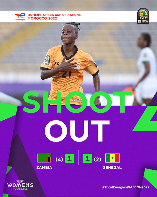 Quart de finale / CAN féminine 2022 : Le Sénégal craque,  la Zambie file vers le Mondial et les demis de la CAN