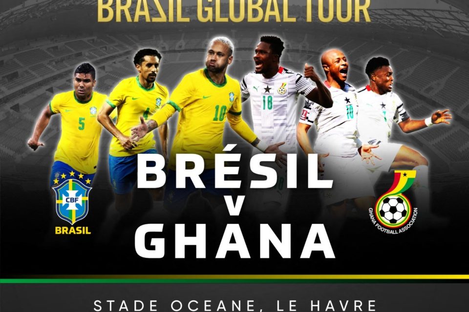 Préparation au Mondial : Le Brésil en amical face au Ghana et à la Tunisie en France