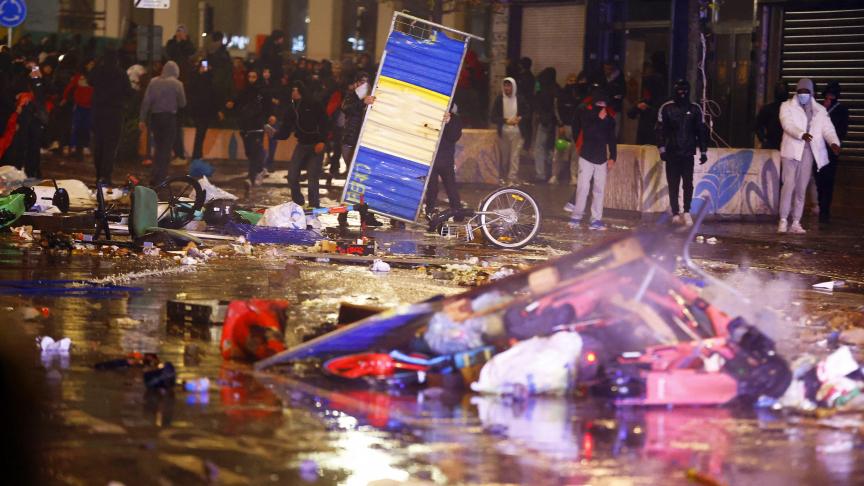 Des émeutes à Bruxelles après la victoire du Maroc contre la Belgique