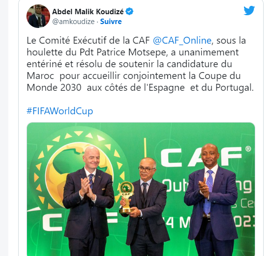 Mondial 2030 : La CAF officiellement pour la candidature euro-africaine