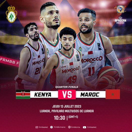 Basket/ Afro-CAN 2023 : Ce jeudi matin, Maroc-Kenya pour une place en demi-finale