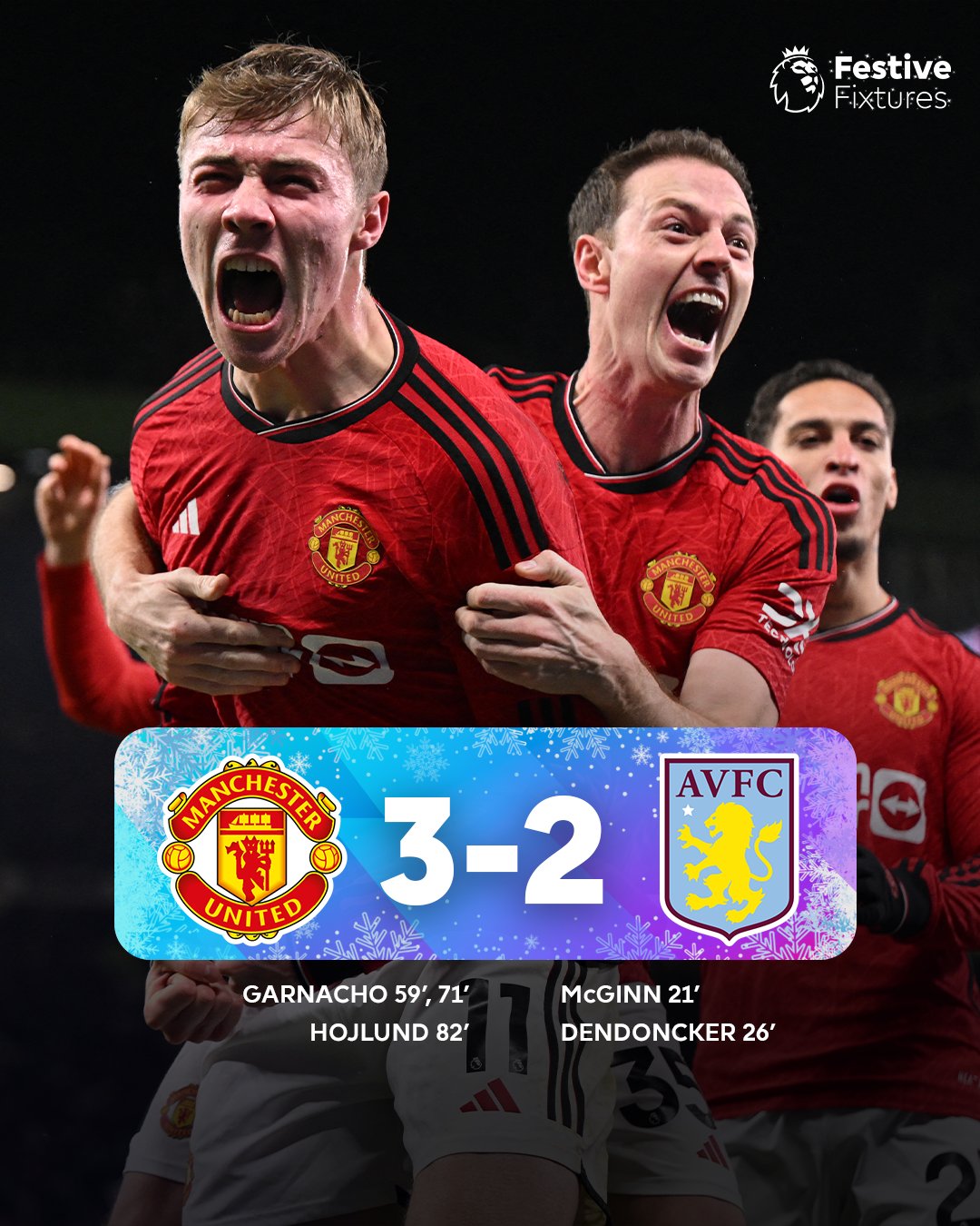 Premier League / J19-Boxing Day : La belle remontada de Manchester United !