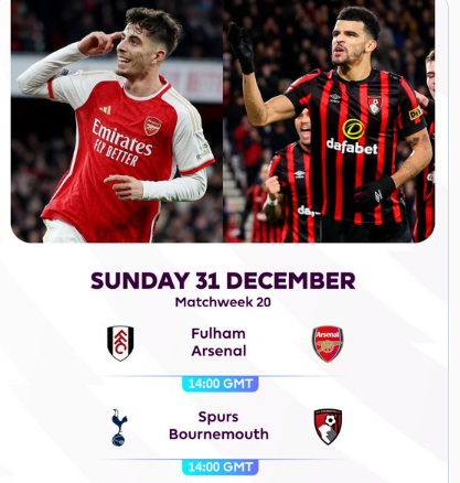 Premier League :  Une journée non-stop (décembre 2023 - janvier 2024)
