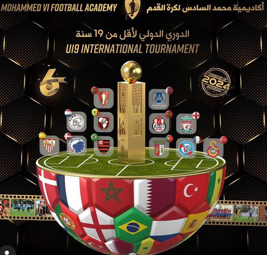 Football U19 :  Début de la 6e Edition du Tournoi de l’Académie Mohammed VI e Football.