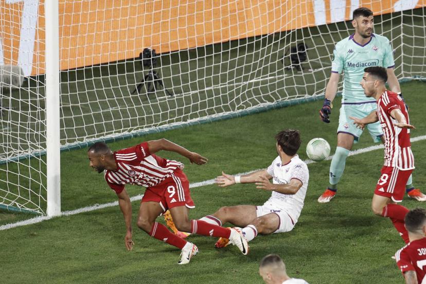 Coupe Europa Conference:  Ayoub El Kaâbi offre à l’Olympiakos son premier titre européen