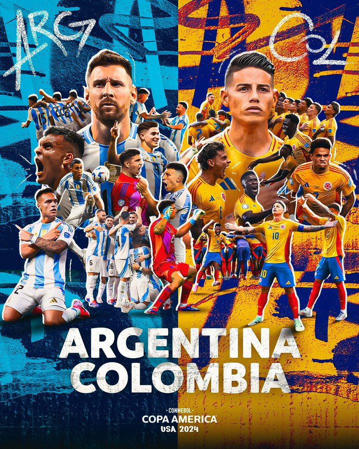 Finale Copa América USA 24 / Argentine-Colombie:  A quelle heure, le duel Léo Messi-James Rodriguez ?