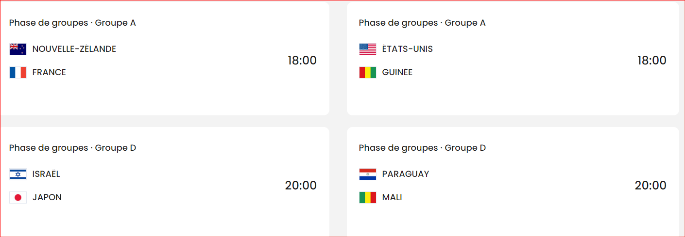 JO Foot masculin / Classement et programme de la J3: Les Lions olympiques encore qualifiables ce mardi ! !