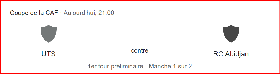 CCAF: L’U. Touarga accueille le RCA ce soir à Rabat !