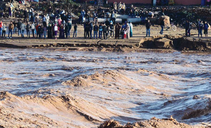 Des inondations dans le Sud du Maroc après de récentes pluies importantes.