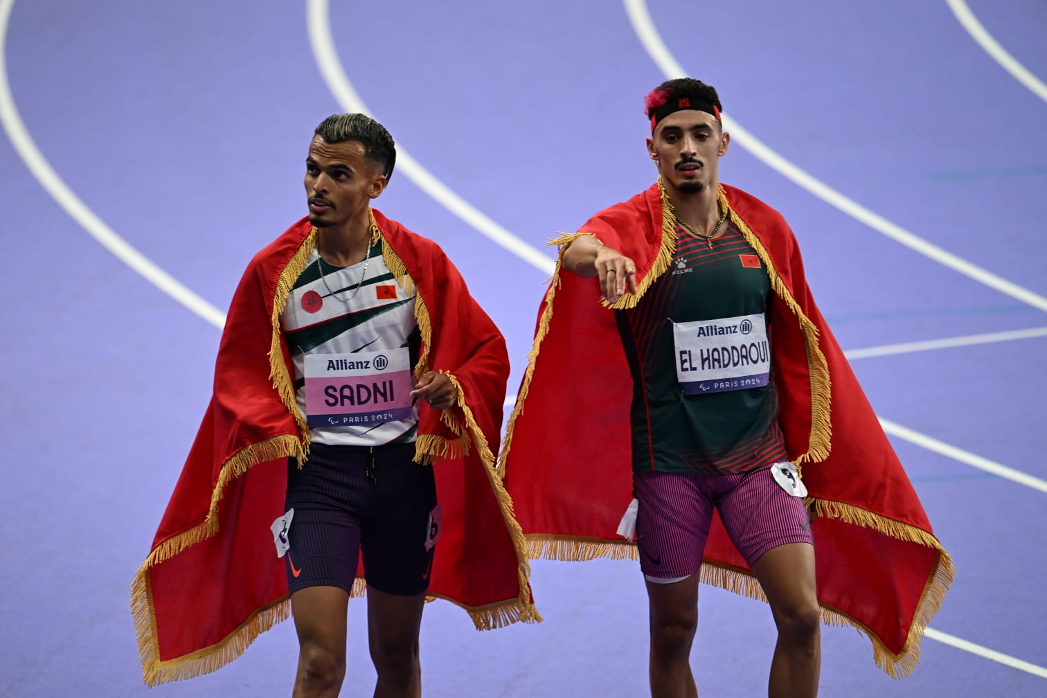 JP Paris 24 / 400m T 47 : Le Maroc en or et en argent grâce à El Haddaoui et Sadni,  plus un record du Monde !