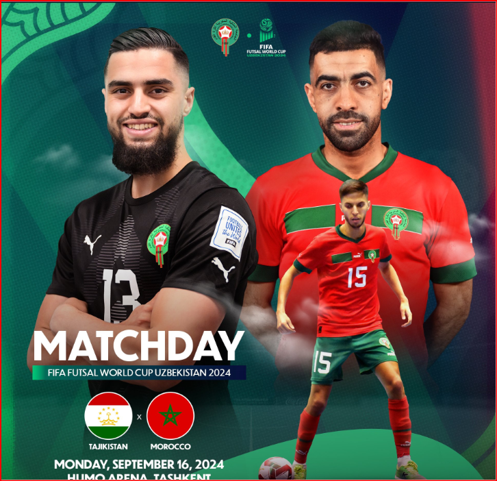 CDM Futsal 24 / Aujourd'hui , Tadjikistan - Maroc: A quelle heure ? Surquelles chaînes  ?