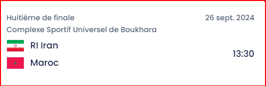 CDM Futsal 24 / Aujourd'hui, Maroc - Iran pour affronter le Brésil: Horaire ? Chaînes ?