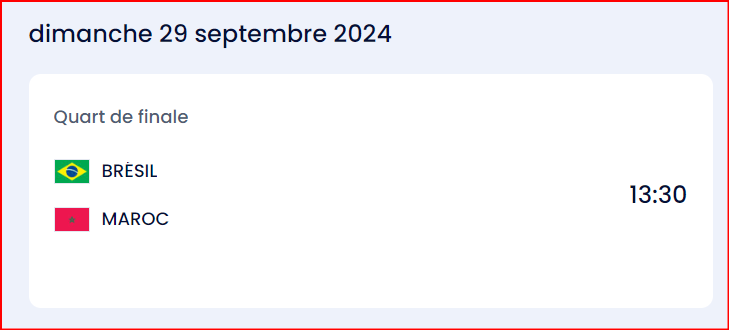 CDM Futsal 24 /Brésil-Maroc : Date? Horaire? Chaînes?