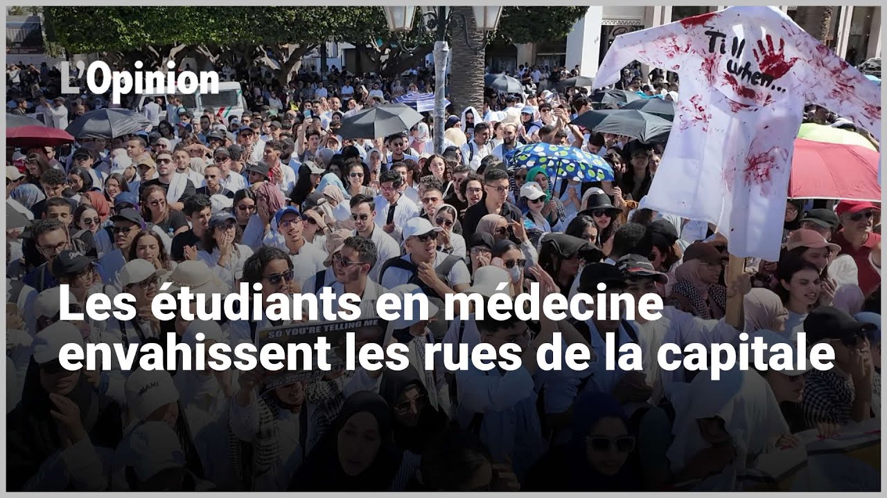 Les étudiants en médecine envahissent les rues de la capitale