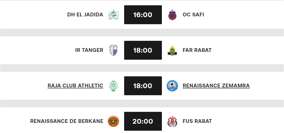 Botola D1. J5 (suite et fin): IRT-AS FAR et DHJ-OCS en affiche ce dimanche !