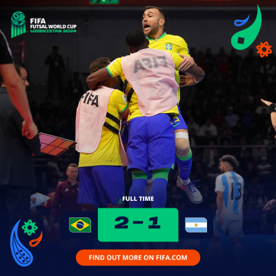 CDM Futsal Ouzbékistan 24 : Le Brésil Champion du Monde !