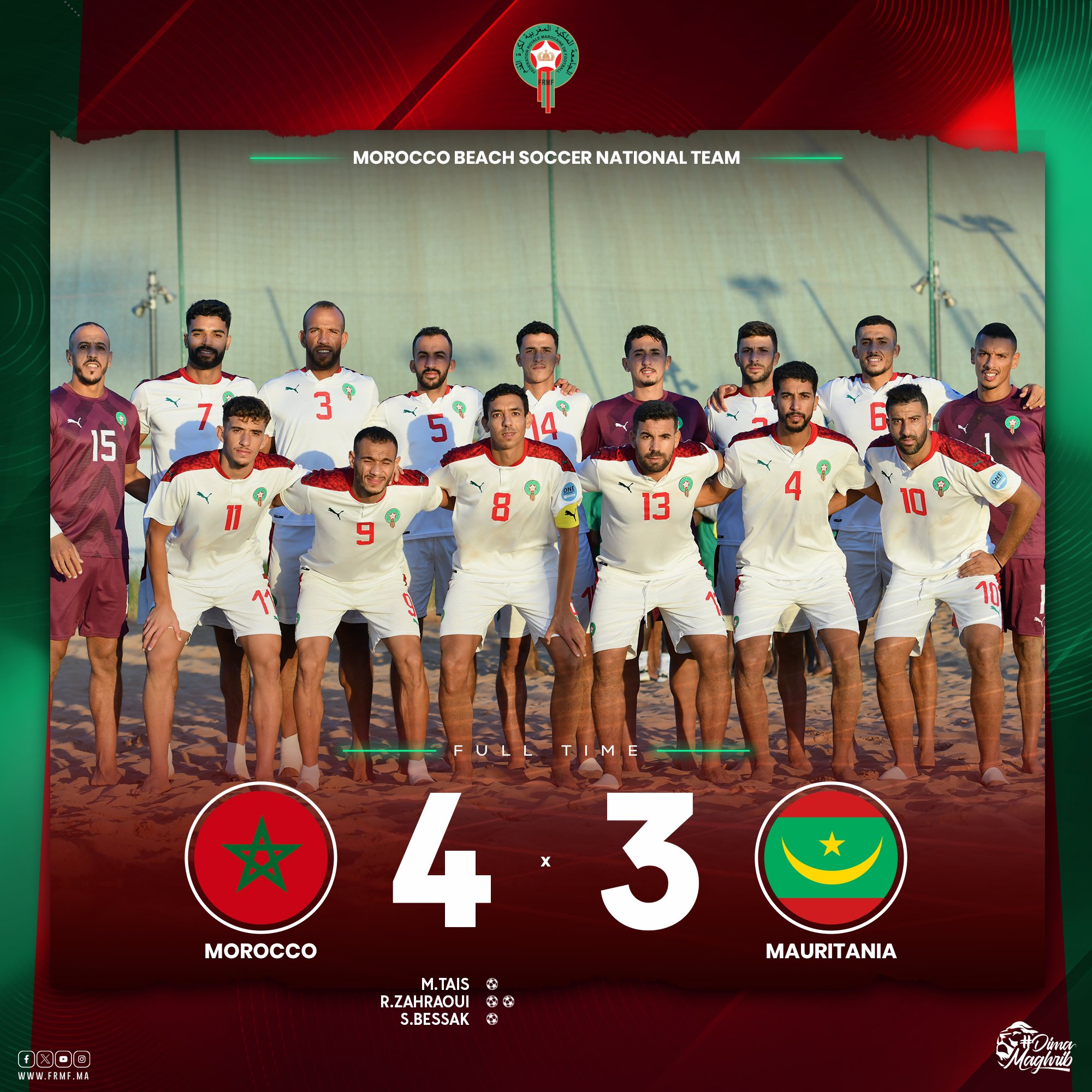 Beach Soccer Amical : Le Maroc vainqueur de la Mauritanie