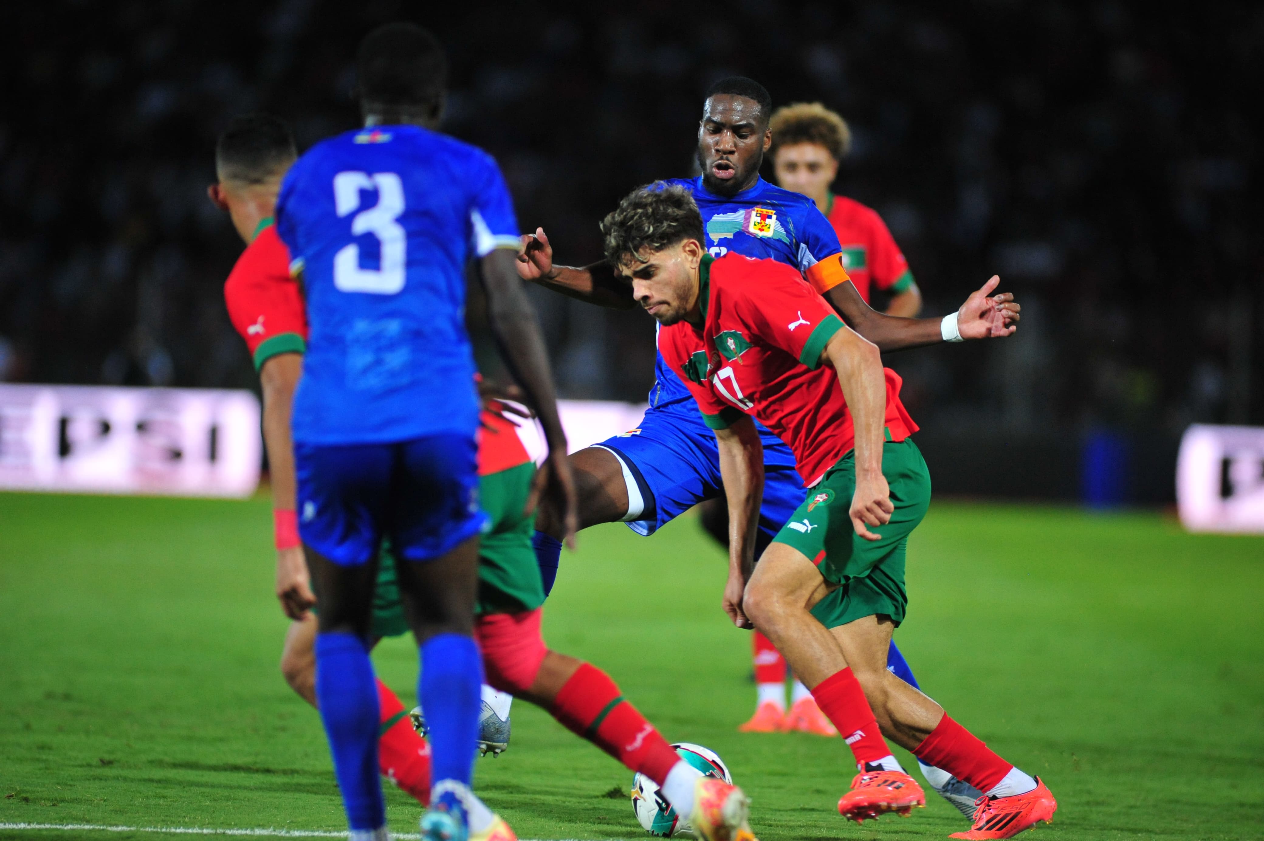 Ez-Zalzouli buteur, passeur et à l'origine du penalty transformé par Rahimi. Photo Nidal