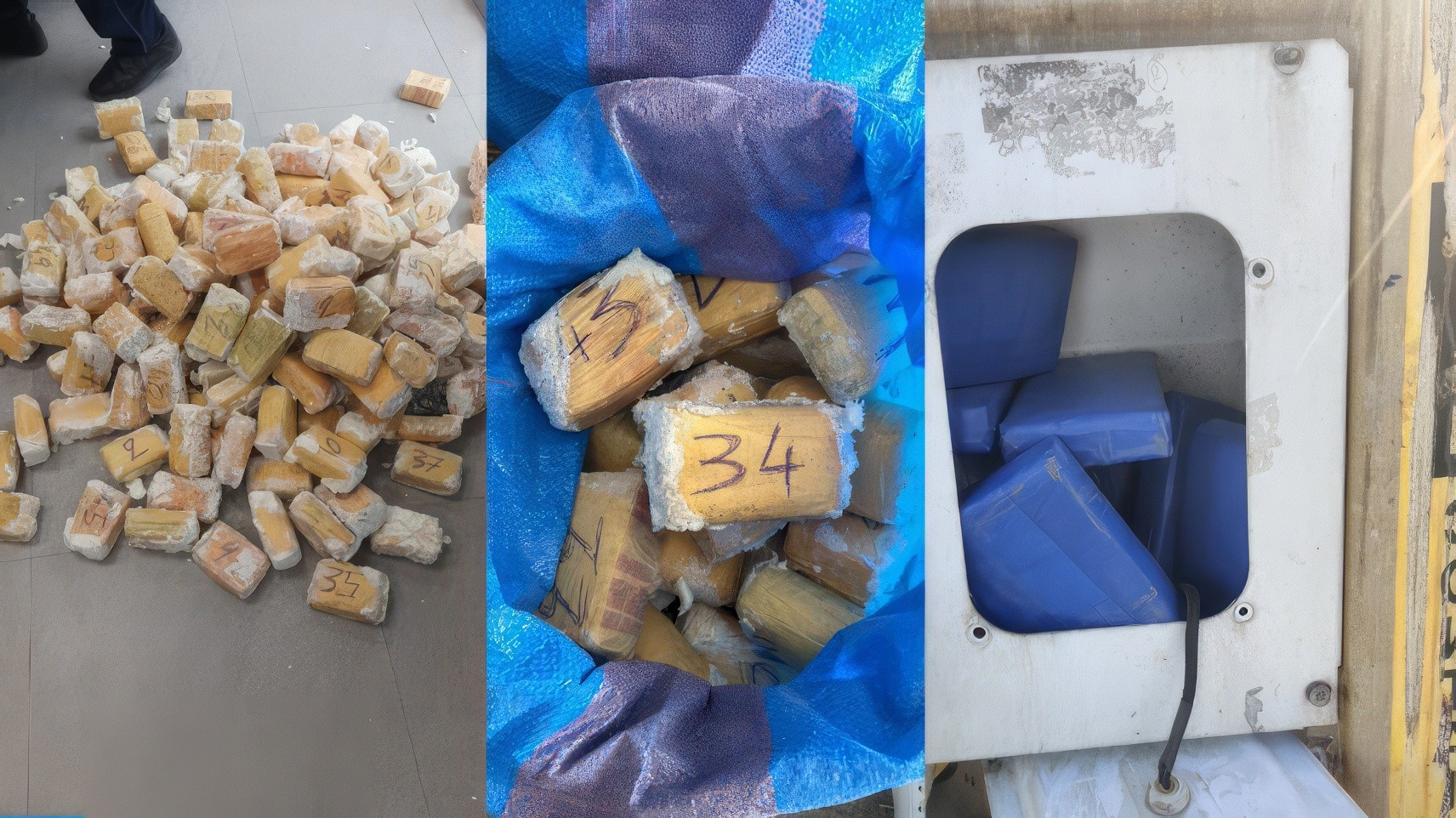 Plus de 72 kg de cocaïne saisis lors de deux opérations distinctes au port Tanger Med et au poste frontalier d'El Guergarat