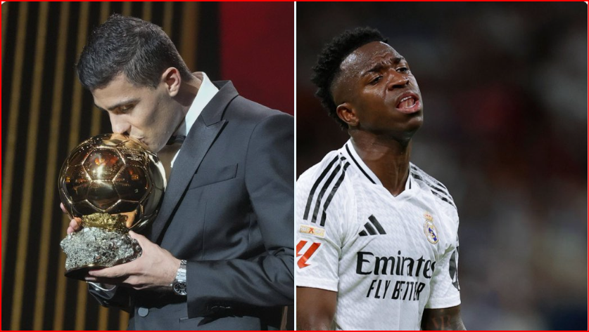 Ballon d'Or 24/Classement : Seulement 41 points ont séparé Rodri de Vinicius !