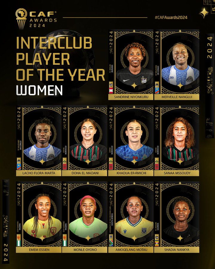 CAF/ Awards féminins 24 : Les listes des nominées dévoilées !