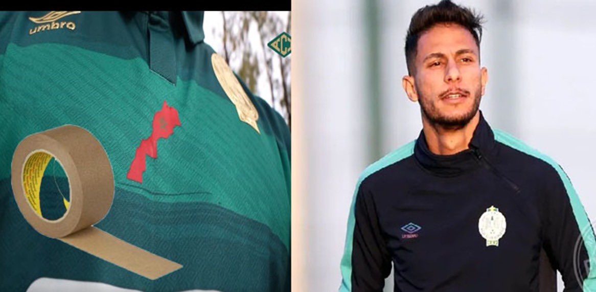 RCA-FAR: Le maillot officiel des Verts étant floqué de la carte du Maroc, l’Algérien Yousri refuse de jouer avec !