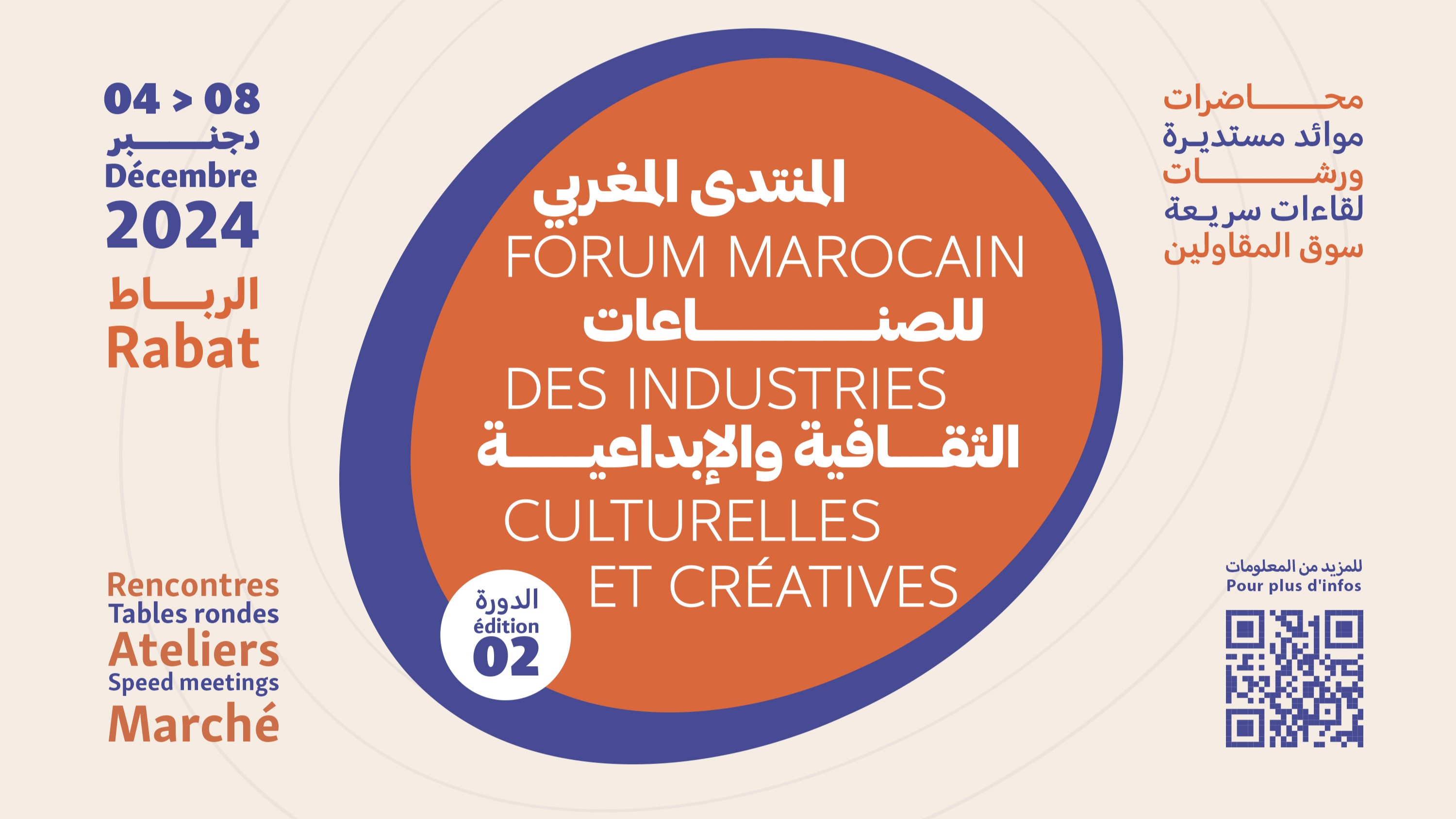 La 2ème édition du forum Marocain des Industries Culturelles et Créatives prévu le 4 décembre