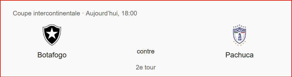 Coupe intercontinentale FIFA 24 / Aujourd'hui, Botafogo vs Pachuca: Horaire? Chaînes?