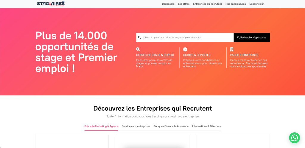 Emploi: La plateforme Stagiaires.ma a reçu 2.700 CV par jour en novembre