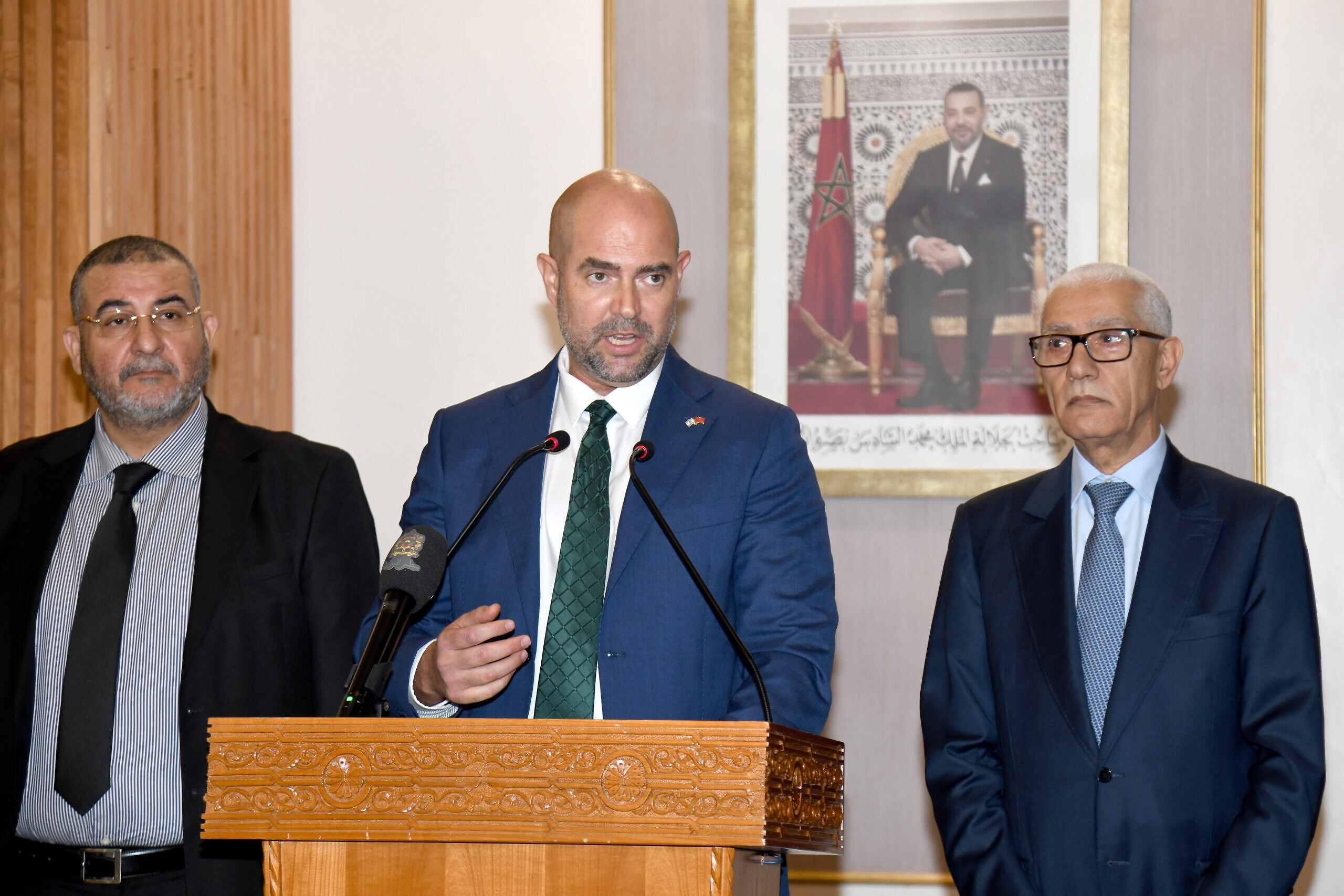 Le président de la Knesset, Amir Ohana, à Rabat lors d'une visite officielle, en juin 2023.