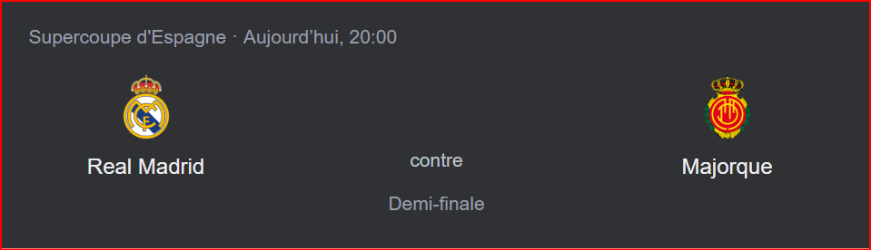 Supercoupe d’Espagne : Ce soir, ‘’Real-Majorque’’ pour rejoindre le Barça en finale